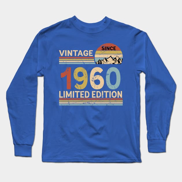 Vintage Since 1960 Limited Edition 63rd Birthday Gift Vintage Men's Long Sleeve T-Shirt by Schoenberger Willard